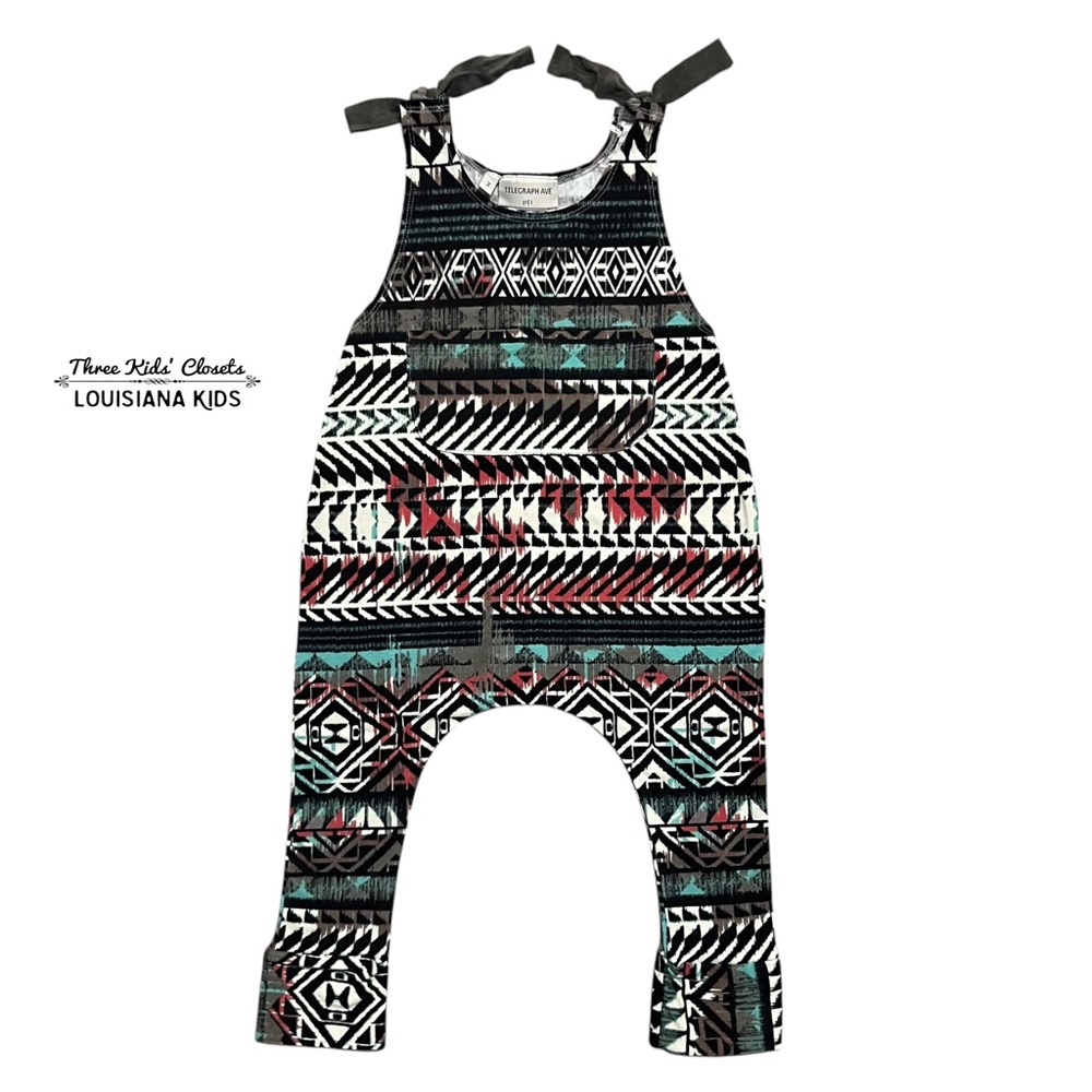 Telegraph Ave 3Y Colorful Southwest Print Jumpsuit Romper